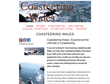 Tablet Screenshot of coasteeringwales.org.uk